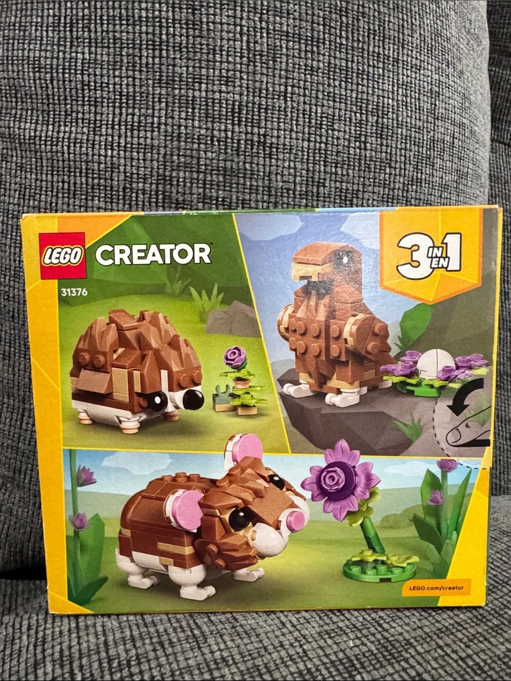 💛LEGO Creator 3 in 1 Cute Hamster with a Flower Building Toy for Girls & Boys